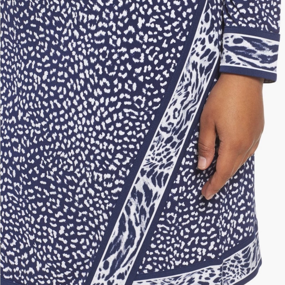 MICHAEL Michael Kors Animal Print Faux Wrap Dress - Picture 4 of 4